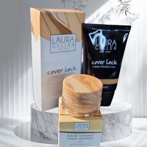 Laura Geller Cover Lock Cream Foundation and Concealer Set (Tan)